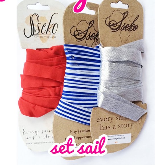 Sseko Sandal Ribbons - Set of 3 - Picture 1 of 4